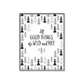 Picture of Good Things are Wild & Free _GroupedProduct_Rectangle_Portrait_Mini_ _GroupedProduct_Rectangle_Portrait_Canvas_Framed_