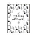 Picture of Good Things are Wild & Free _GroupedProduct_Rectangle_Portrait_Mini_ _GroupedProduct_Rectangle_Portrait_Canvas_Framed_
