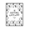 Picture of Good Things are Wild & Free _GroupedProduct_Rectangle_Portrait_Mini_ _GroupedProduct_Rectangle_Portrait_Canvas_Framed_
