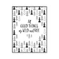 Picture of Good Things are Wild & Free _GroupedProduct_Rectangle_Portrait_Mini_ _GroupedProduct_Rectangle_Portrait_Canvas_Framed_