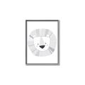 Picture of Gray Lion _GroupedProduct_Rectangle_Portrait_Mini_ _GroupedProduct_Rectangle_Portrait_Canvas_Framed_