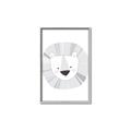 Picture of Gray Lion _GroupedProduct_Rectangle_Portrait_Mini_ _GroupedProduct_Rectangle_Portrait_Canvas_Framed_