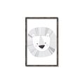Picture of Gray Lion _GroupedProduct_Rectangle_Portrait_Mini_ _GroupedProduct_Rectangle_Portrait_Canvas_Framed_