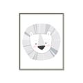 Picture of Gray Lion _GroupedProduct_Rectangle_Portrait_Mini_ _GroupedProduct_Rectangle_Portrait_Canvas_Framed_