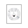 Picture of Gray Lion _GroupedProduct_Rectangle_Portrait_Mini_ _GroupedProduct_Rectangle_Portrait_Canvas_Framed_