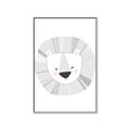 Picture of Gray Lion _GroupedProduct_Rectangle_Portrait_Mini_ _GroupedProduct_Rectangle_Portrait_Canvas_Framed_
