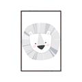 Picture of Gray Lion _GroupedProduct_Rectangle_Portrait_Mini_ _GroupedProduct_Rectangle_Portrait_Canvas_Framed_