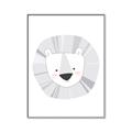 Picture of Gray Lion _GroupedProduct_Rectangle_Portrait_Mini_ _GroupedProduct_Rectangle_Portrait_Canvas_Framed_