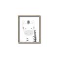 Picture of Gray Zebra _GroupedProduct_Rectangle_Portrait_Mini_ _GroupedProduct_Rectangle_Portrait_Canvas_Framed_