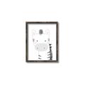 Picture of Gray Zebra _GroupedProduct_Rectangle_Portrait_Mini_ _GroupedProduct_Rectangle_Portrait_Canvas_Framed_