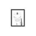 Picture of Gray Zebra _GroupedProduct_Rectangle_Portrait_Mini_ _GroupedProduct_Rectangle_Portrait_Canvas_Framed_