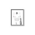 Picture of Gray Zebra _GroupedProduct_Rectangle_Portrait_Mini_ _GroupedProduct_Rectangle_Portrait_Canvas_Framed_