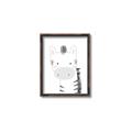 Picture of Gray Zebra _GroupedProduct_Rectangle_Portrait_Mini_ _GroupedProduct_Rectangle_Portrait_Canvas_Framed_