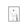 Picture of Gray Zebra _GroupedProduct_Rectangle_Portrait_Mini_ _GroupedProduct_Rectangle_Portrait_Canvas_Framed_