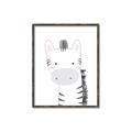 Picture of Gray Zebra _GroupedProduct_Rectangle_Portrait_Mini_ _GroupedProduct_Rectangle_Portrait_Canvas_Framed_