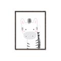 Picture of Gray Zebra _GroupedProduct_Rectangle_Portrait_Mini_ _GroupedProduct_Rectangle_Portrait_Canvas_Framed_