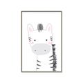 Picture of Gray Zebra _GroupedProduct_Rectangle_Portrait_Mini_ _GroupedProduct_Rectangle_Portrait_Canvas_Framed_