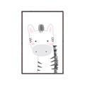 Picture of Gray Zebra _GroupedProduct_Rectangle_Portrait_Mini_ _GroupedProduct_Rectangle_Portrait_Canvas_Framed_