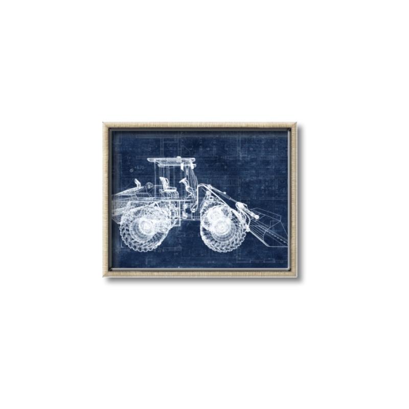 Picture of Tractor Blueprint l _GroupedProduct_Rectangle_Landscape_Mini_ _GroupedProduct_Rectangle_Landscape_Canvas_Framed_