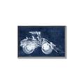 Picture of Tractor Navy I  _GroupedProduct_Rectangle_Landscape_Mini_ _GroupedProduct_Rectangle_Landscape_Canvas_Framed_