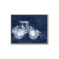 Picture of Tractor Navy I  _GroupedProduct_Rectangle_Landscape_Mini_ _GroupedProduct_Rectangle_Landscape_Canvas_Framed_