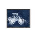 Picture of Tractor Navy I  _GroupedProduct_Rectangle_Landscape_Mini_ _GroupedProduct_Rectangle_Landscape_Canvas_Framed_