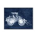 Picture of Tractor Navy I  _GroupedProduct_Rectangle_Landscape_Mini_ _GroupedProduct_Rectangle_Landscape_Canvas_Framed_