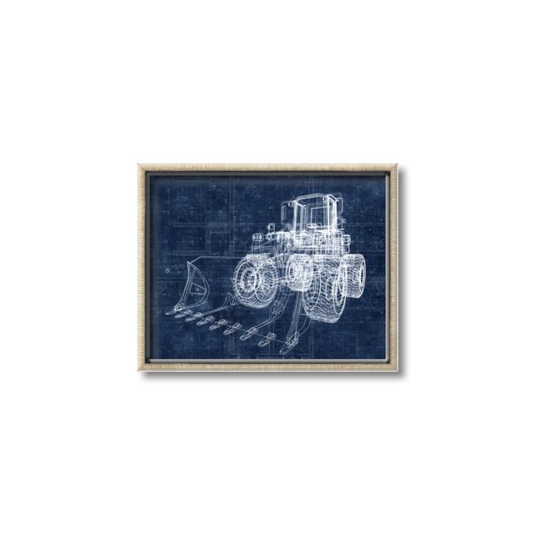 Picture of Tractor Blueprint ll _GroupedProduct_Rectangle_Landscape_Mini_ _GroupedProduct_Rectangle_Landscape_Canvas_Framed_
