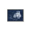 Picture of Tractor Blueprint ll _GroupedProduct_Rectangle_Landscape_Mini_ _GroupedProduct_Rectangle_Landscape_Canvas_Framed_