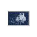 Picture of Tractor Blueprint ll _GroupedProduct_Rectangle_Landscape_Mini_ _GroupedProduct_Rectangle_Landscape_Canvas_Framed_