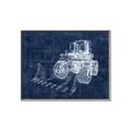 Picture of Tractor Blueprint ll _GroupedProduct_Rectangle_Landscape_Mini_ _GroupedProduct_Rectangle_Landscape_Canvas_Framed_