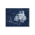 Picture of Tractor Blueprint ll _GroupedProduct_Rectangle_Landscape_Mini_ _GroupedProduct_Rectangle_Landscape_Canvas_Framed_