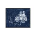 Picture of Tractor Blueprint ll _GroupedProduct_Rectangle_Landscape_Mini_ _GroupedProduct_Rectangle_Landscape_Canvas_Framed_