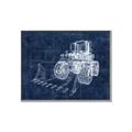 Picture of Tractor Blueprint ll _GroupedProduct_Rectangle_Landscape_Mini_ _GroupedProduct_Rectangle_Landscape_Canvas_Framed_