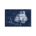 Picture of Tractor Blueprint ll _GroupedProduct_Rectangle_Landscape_Mini_ _GroupedProduct_Rectangle_Landscape_Canvas_Framed_