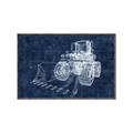 Picture of Tractor Blueprint ll _GroupedProduct_Rectangle_Landscape_Mini_ _GroupedProduct_Rectangle_Landscape_Canvas_Framed_