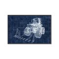 Picture of Tractor Blueprint ll _GroupedProduct_Rectangle_Landscape_Mini_ _GroupedProduct_Rectangle_Landscape_Canvas_Framed_