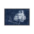 Picture of Tractor Blueprint ll _GroupedProduct_Rectangle_Landscape_Mini_ _GroupedProduct_Rectangle_Landscape_Canvas_Framed_