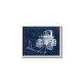 Picture of Tractor Navy II  _GroupedProduct_Rectangle_Landscape_Mini_ _GroupedProduct_Rectangle_Landscape_Canvas_Framed_