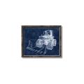 Picture of Tractor Navy II  _GroupedProduct_Rectangle_Landscape_Mini_ _GroupedProduct_Rectangle_Landscape_Canvas_Framed_