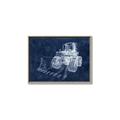 Picture of Tractor Navy II  _GroupedProduct_Rectangle_Landscape_Mini_ _GroupedProduct_Rectangle_Landscape_Canvas_Framed_