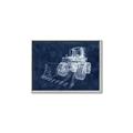 Picture of Tractor Navy II  _GroupedProduct_Rectangle_Landscape_Mini_ _GroupedProduct_Rectangle_Landscape_Canvas_Framed_