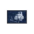 Picture of Tractor Navy II  _GroupedProduct_Rectangle_Landscape_Mini_ _GroupedProduct_Rectangle_Landscape_Canvas_Framed_