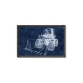Picture of Tractor Navy II  _GroupedProduct_Rectangle_Landscape_Mini_ _GroupedProduct_Rectangle_Landscape_Canvas_Framed_