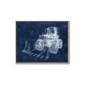 Picture of Tractor Navy II  _GroupedProduct_Rectangle_Landscape_Mini_ _GroupedProduct_Rectangle_Landscape_Canvas_Framed_