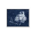 Picture of Tractor Navy II  _GroupedProduct_Rectangle_Landscape_Mini_ _GroupedProduct_Rectangle_Landscape_Canvas_Framed_