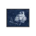 Picture of Tractor Navy II  _GroupedProduct_Rectangle_Landscape_Mini_ _GroupedProduct_Rectangle_Landscape_Canvas_Framed_