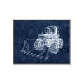 Picture of Tractor Navy II  _GroupedProduct_Rectangle_Landscape_Mini_ _GroupedProduct_Rectangle_Landscape_Canvas_Framed_