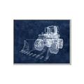 Picture of Tractor Navy II  _GroupedProduct_Rectangle_Landscape_Mini_ _GroupedProduct_Rectangle_Landscape_Canvas_Framed_