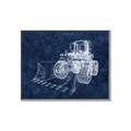 Picture of Tractor Navy II  _GroupedProduct_Rectangle_Landscape_Mini_ _GroupedProduct_Rectangle_Landscape_Canvas_Framed_
